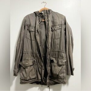 Talula Women’s Hooded Field Jacket in grey